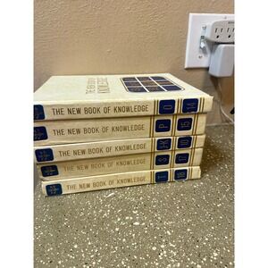 Vintage The New Book of Knowledge Encyclopedia Lot of 5 |‎ J–T Letters | 1960s